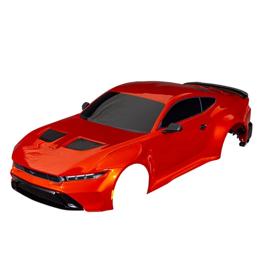 Traxxas Body Ford Mustang Clipless Complete Red Traxxas Body Ford Mustang Clipless Complete Red